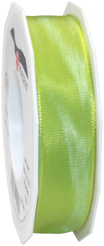 PRAESENT Seidenband 4642525-502 Limette 25 mm x 25 m 2 Stück