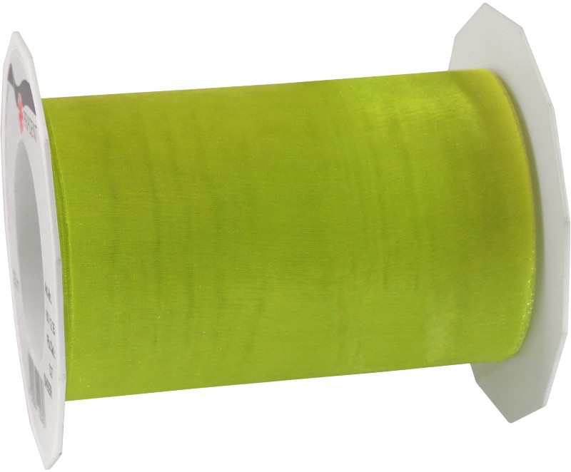 PRAESENT Organza 6011225-027 Limette 112 mm x 25 m 2 Stück