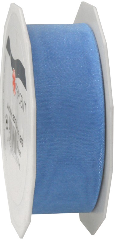 PRAESENT Organza 6012525-612 Hellblau 25 mm x 25 m 3 Stück