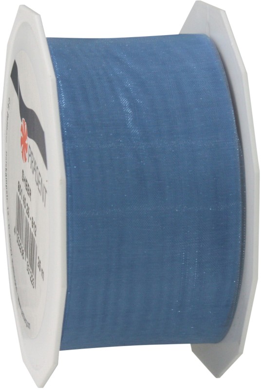 PRAESENT Organza 6014025-612 Hellblau 40 mm x 25 m 3 Stück