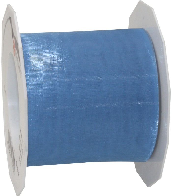PRAESENT Organza 6017525-612 Hellblau 72 mm x 25 m 3 Stück