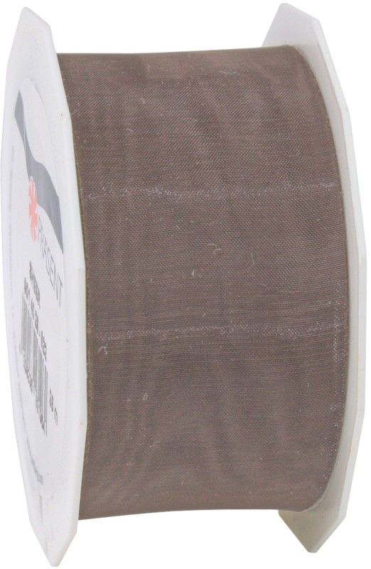 PRAESENT Organza 6014025-105 Taupe 40 mm x 25 m 3 Stück