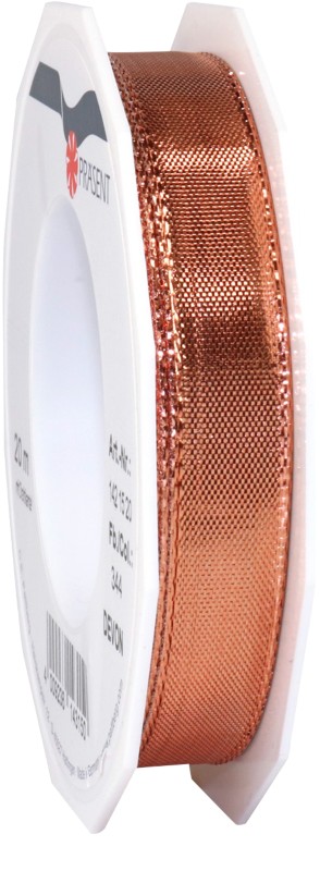 PRAESENT Geschenkband 1421520-344 Rosegold 15 mm x 20 m 3 Stück