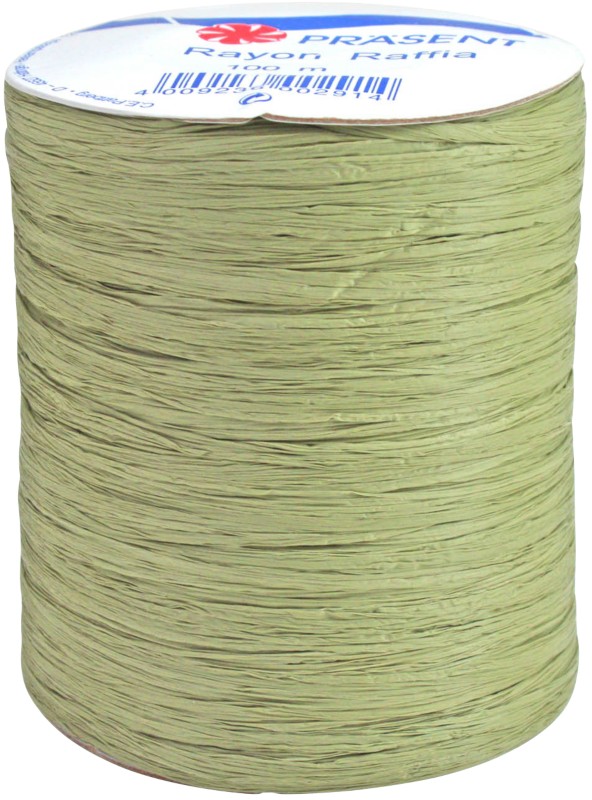 PRAESENT Bastband 133-621 Olive 5 mm x 100 m 3 Stück