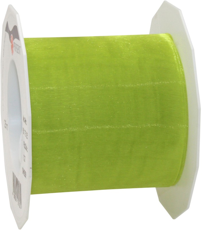 PRAESENT Organza 6017525-027 Limette 72 mm x 25 m 3 Stück