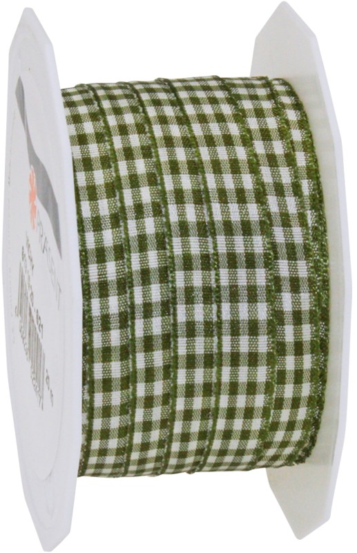 PRAESENT Motivband 6191020-621 Olive, Créme 10 mm x 20 m 2 Stück