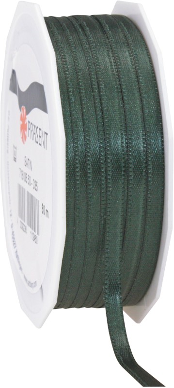 PRAESENT Doppelsatin 7180650-035 Tannengrün 6 mm x 50 m 2 Stück