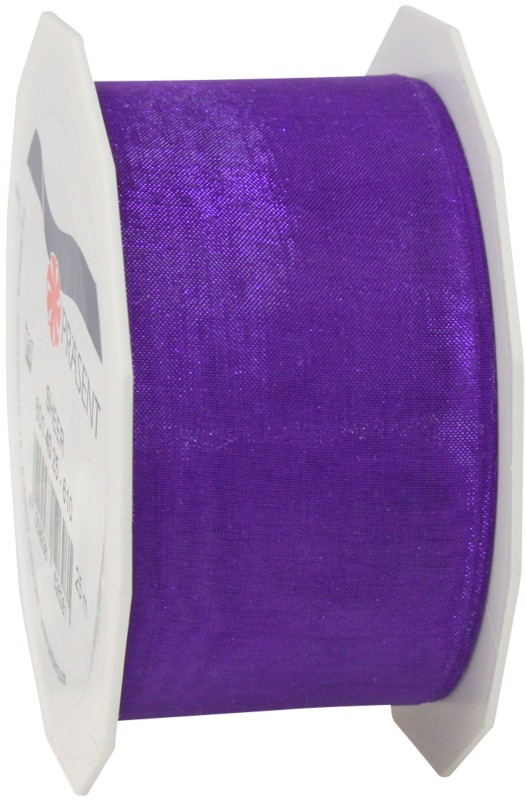 Thumbnail - PRAESENT Organza 6014025-610 Violett 40 mm x 25 m 3 Stück