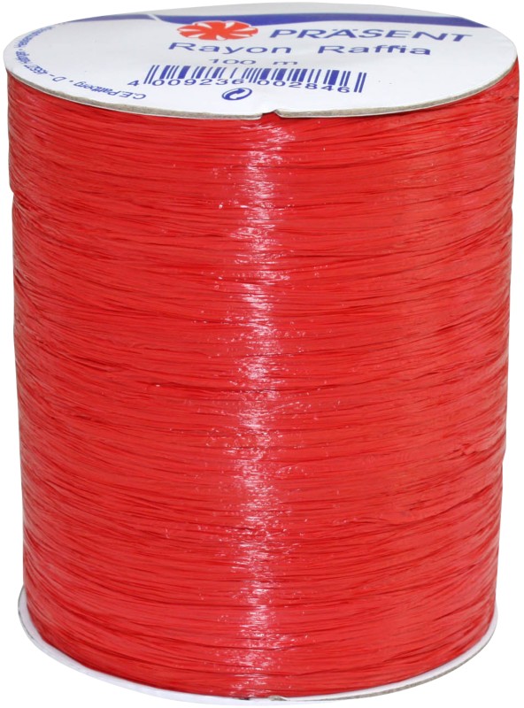 PRAESENT Bastband 133-609 Rot 5 mm x 100 m 3 Stück