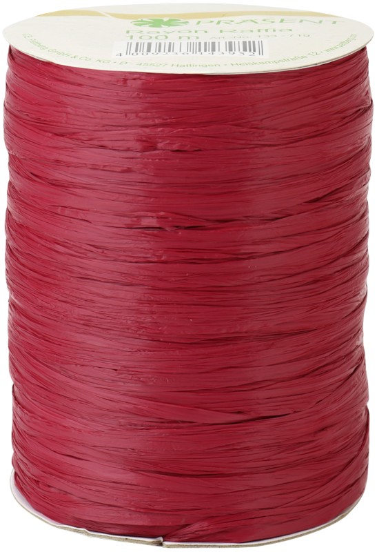 PRAESENT Bastband 133-719 Bordeaux 5 mm x 100 m 3 Stück