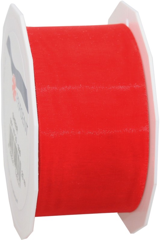 PRAESENT Organza 6014025-609 Rot 40 mm x 25 m 3 Stück