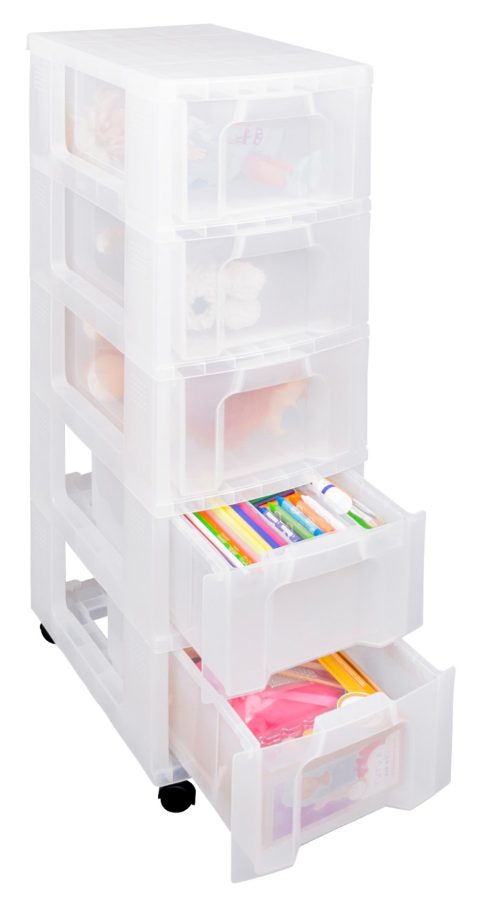 Really Useful Box Pp (Polypropylene) Storage Box 5 X 12 L Transparent 27 X 46.5 X 15 Cm