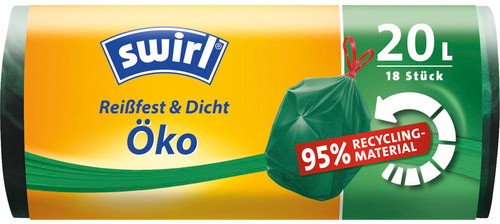 Swirl Müllsäcke Schwarz 18 Rollen