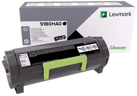 Lexmark Tonerkartusche 51B0HA0 Schwarz Original Hoch