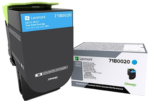 Lexmark Tonerkartusche 71B0020 Blau Original Standard