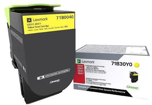 Lexmark Tonerkartusche 71B0040 Gelb Original Standard