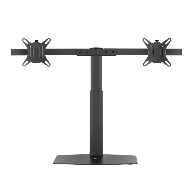 ACT AC8332 Dual-Monitorarm Höhenverstellbar 395 x 80 x 265 mm Schwarz