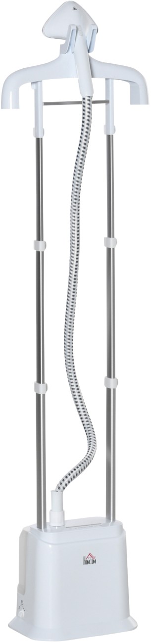 HOMCOM 1.7L Upright Clothes Garment Steamer - 6 Steam Settings - White - Image 9