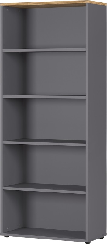 Germania Bücherregal 4235-564 Eiche, Grau 800 mm (B) x 400 mm (T) x 1970 mm (H)