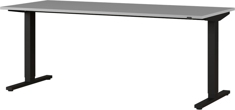 GERMANIA GW-Agenda Elektrisch Höhenverstellbar Sitz-Stehschreibtisch Rechteckig Melamin T-Fuß 1.800 x 800 mm