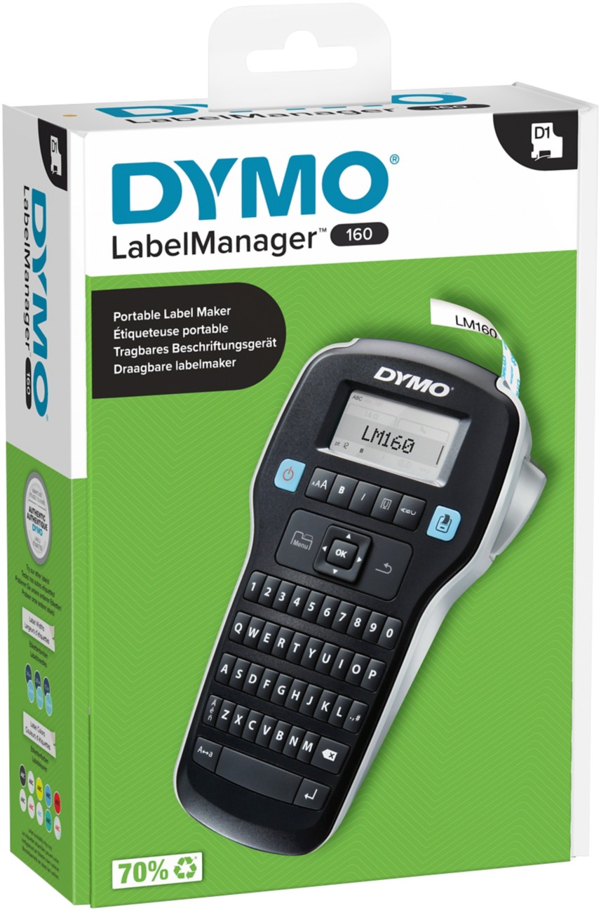 Dymo LabelManager 160 Label Maker Handheld Label Printer with Black - Image 17