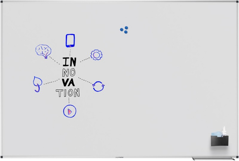 Thumbnail - Legamaster UNITE Whiteboard Wandmontiert Magnetisch Einseitig 180 (B) x 120 (H) cm