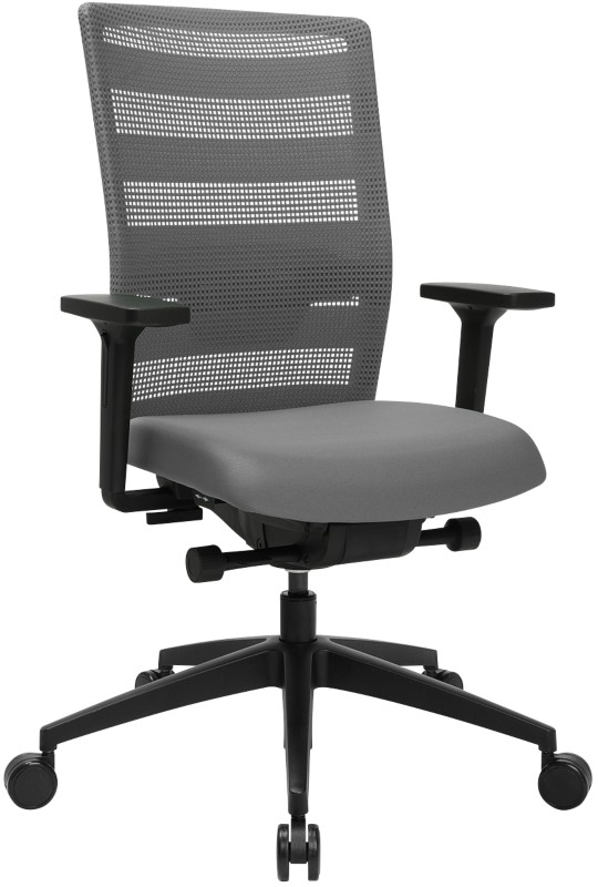 TOPSTAR Sitness Airwork Bürostuhl Höhenverstellbare Armlehne Grau 110 kg PA30OMT3CX3
