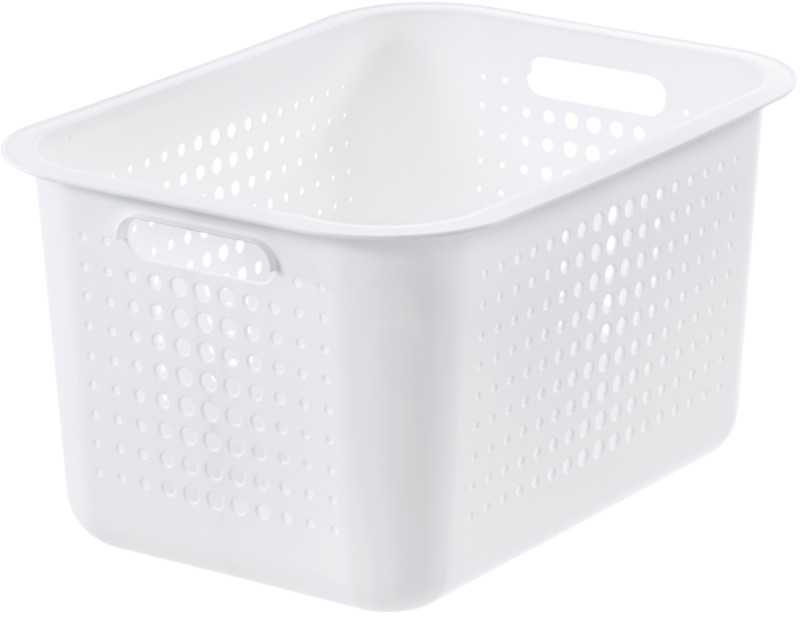 SmartStore Kunststoff Korb 20 L Weiß 28 x 37 x 20 cm