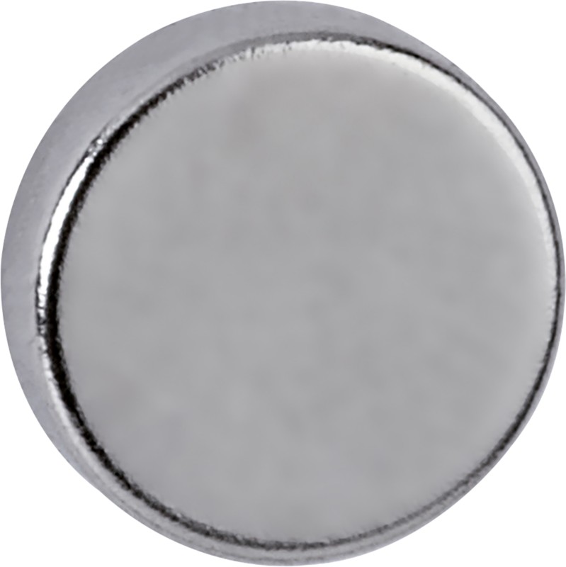Thumbnail - Maul Neodymium Rund Magnete Silber 2.5 kg Tragfähigkeit 10 mm 10 Stück