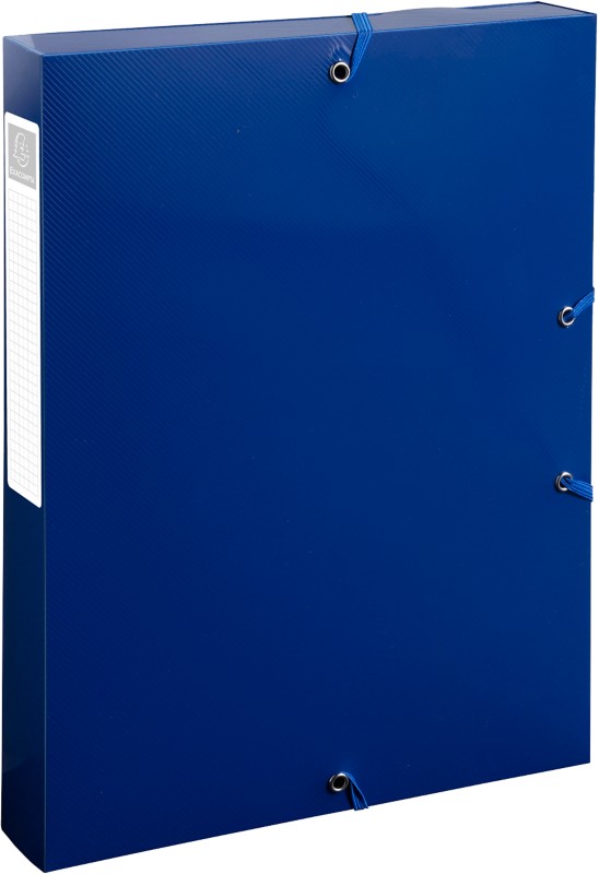 Exacompta BEE BLUE Archivbox 59142E PP (Polypropylen) Recycelt 25 (B) x 4 (T) x 33 (H) cm Marineblau