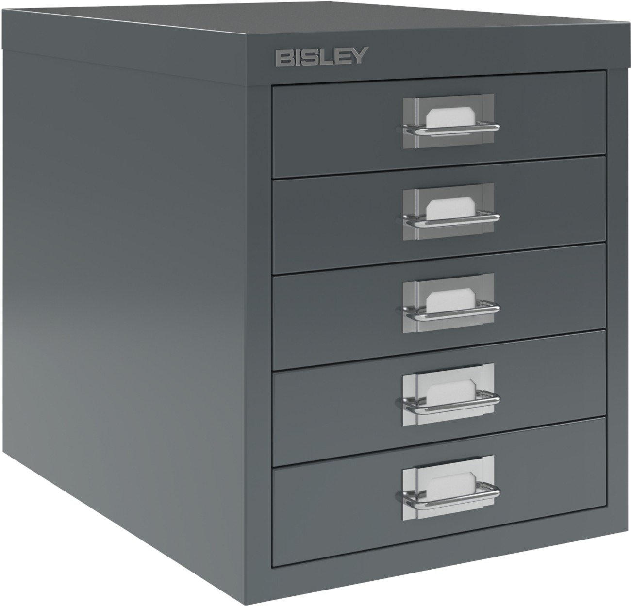 Bisley Multidrawer Steel Desktop Drawers 5 Drawers 279 X 380 X 325 Mm Anthracite Grey
