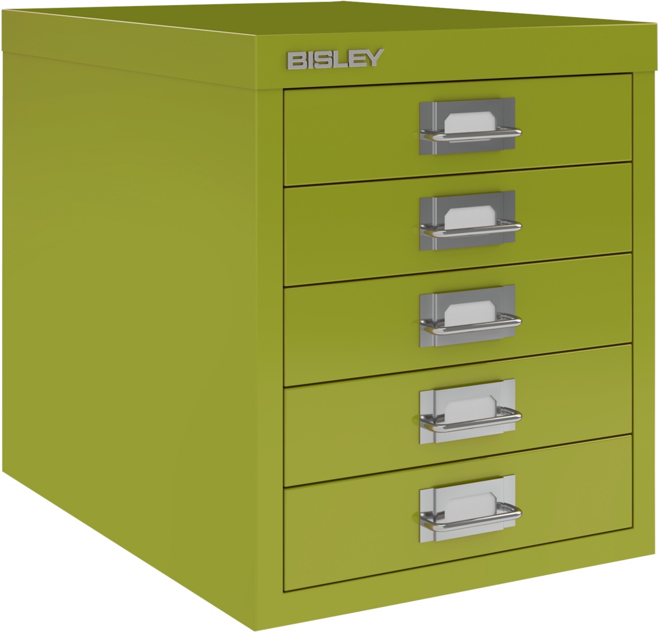 Bisley Multidrawer Steel Desktop Drawers 5 Drawers 279 X 380 X 325 Mm Green