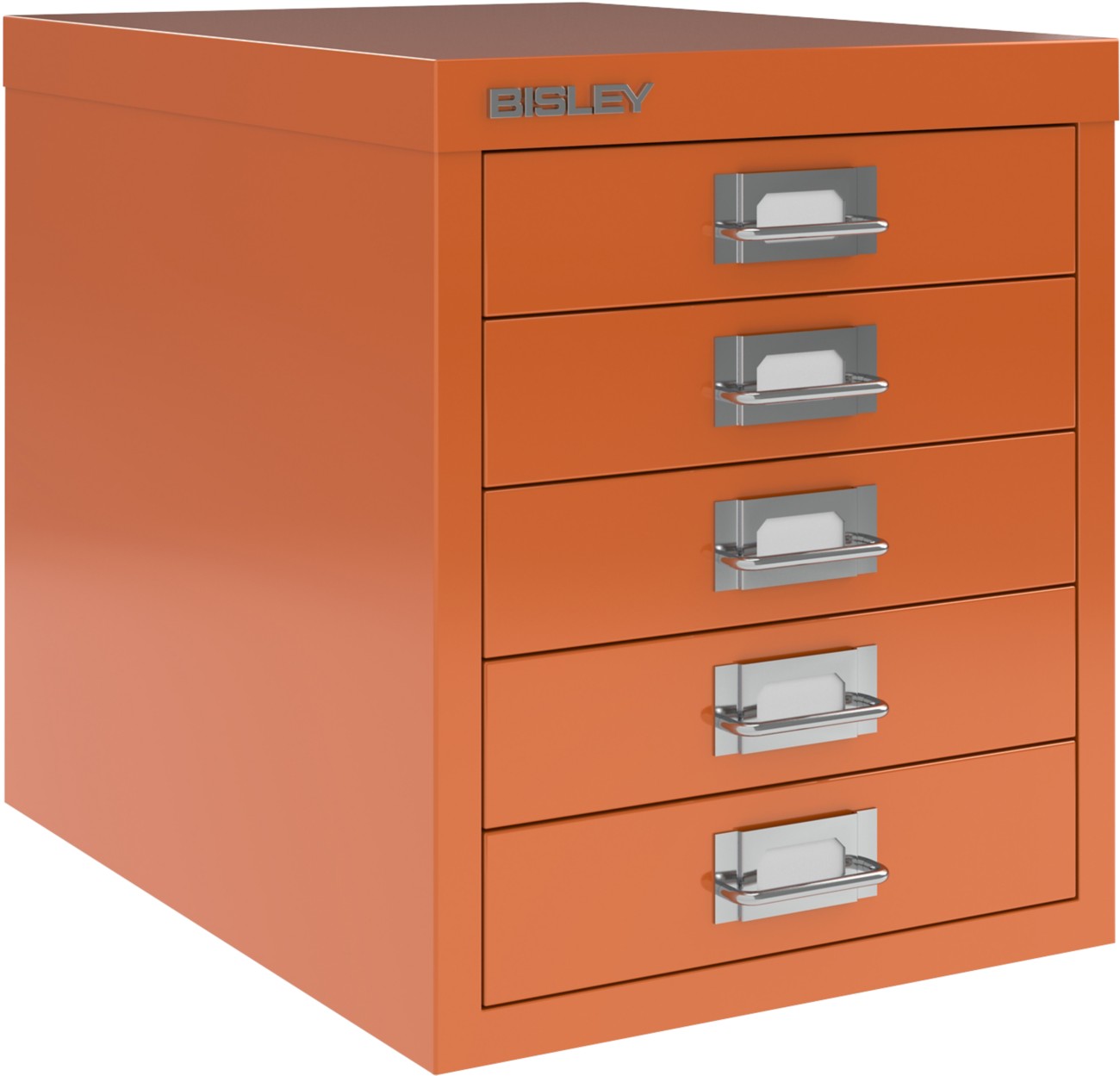 Bisley Multidrawer Steel Desktop Drawers 5 Drawers 279 X 380 X 325 Mm Orange