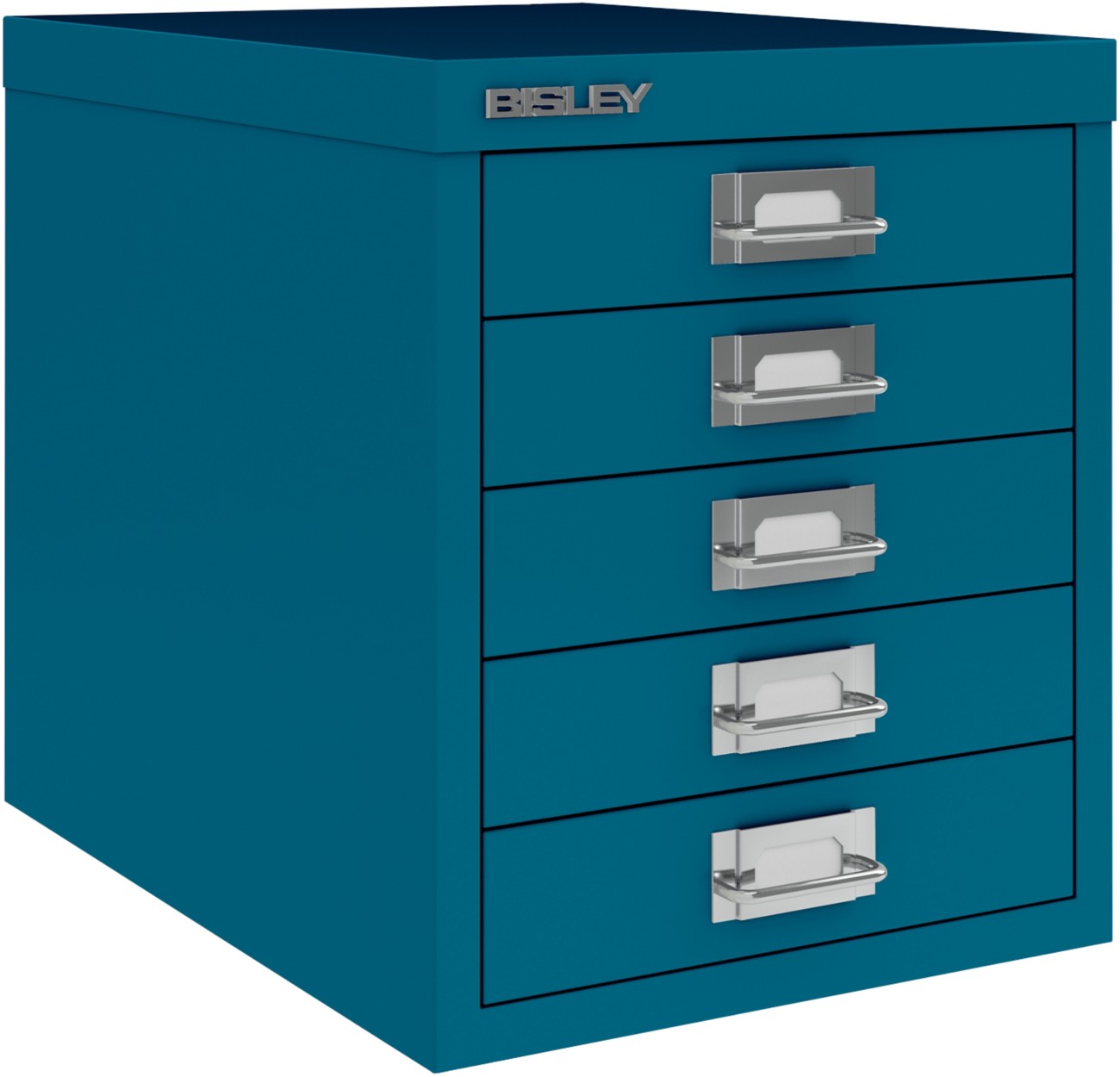 Bisley Multidrawer Steel Desktop Drawers 5 Drawers 279 X 380 X 325 Mm Azure