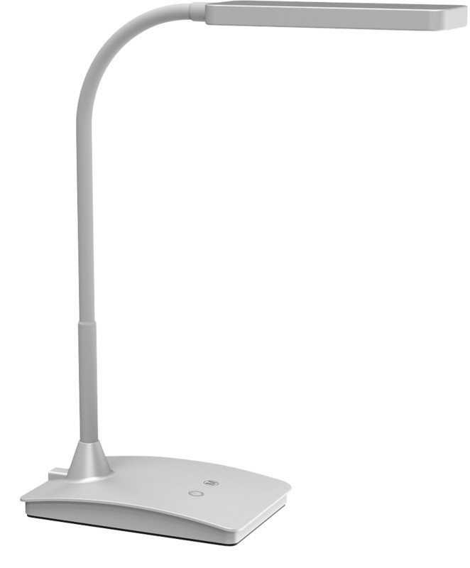 Thumbnail - Maul MAULpearly Schreibtischlampe LED (abnehmbar) Silber Steckdose 106 x 265 x 375 mm