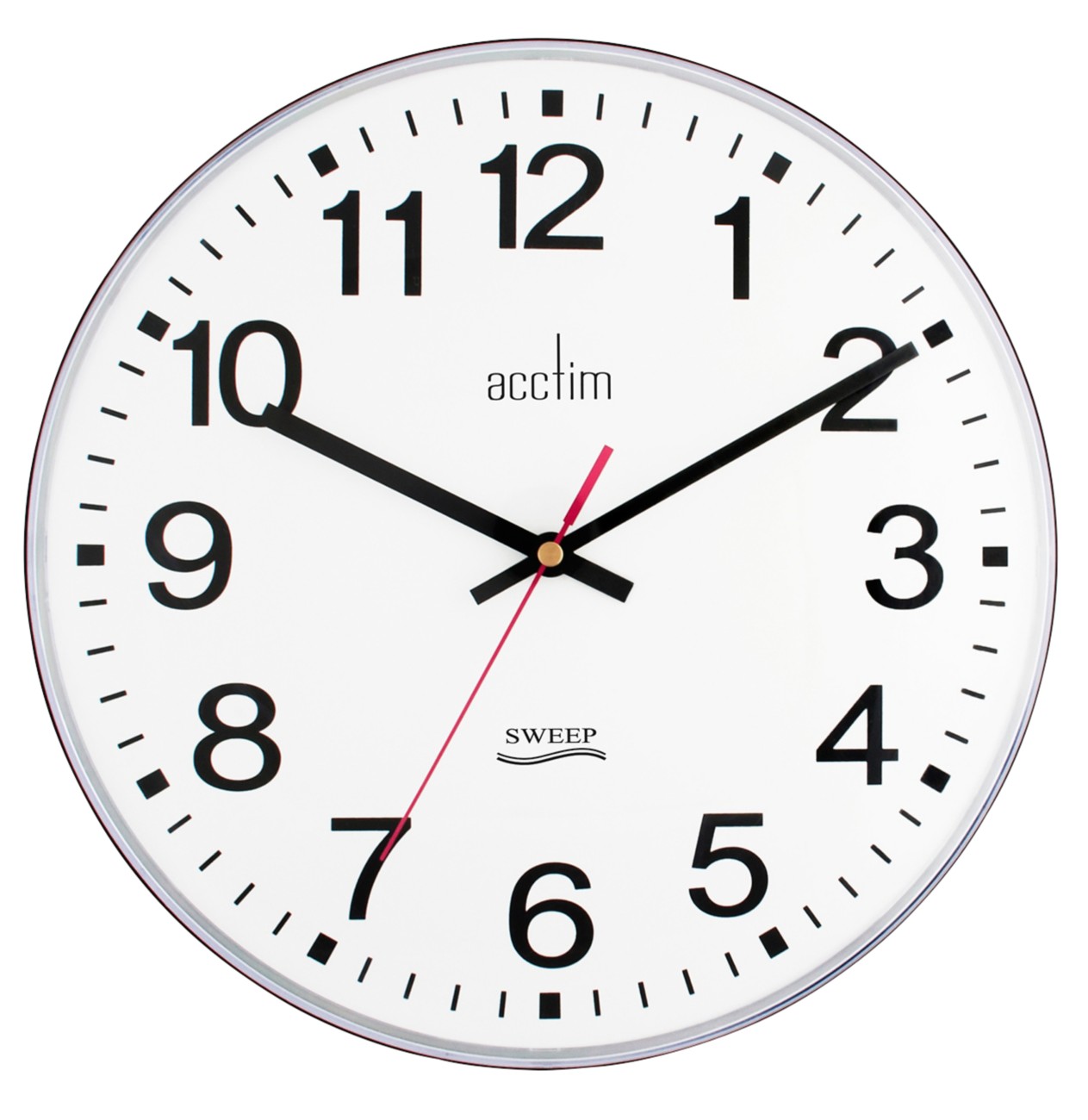 Acctim Analogue Clock White 30 X 30 X 4.5 X 30 Cm