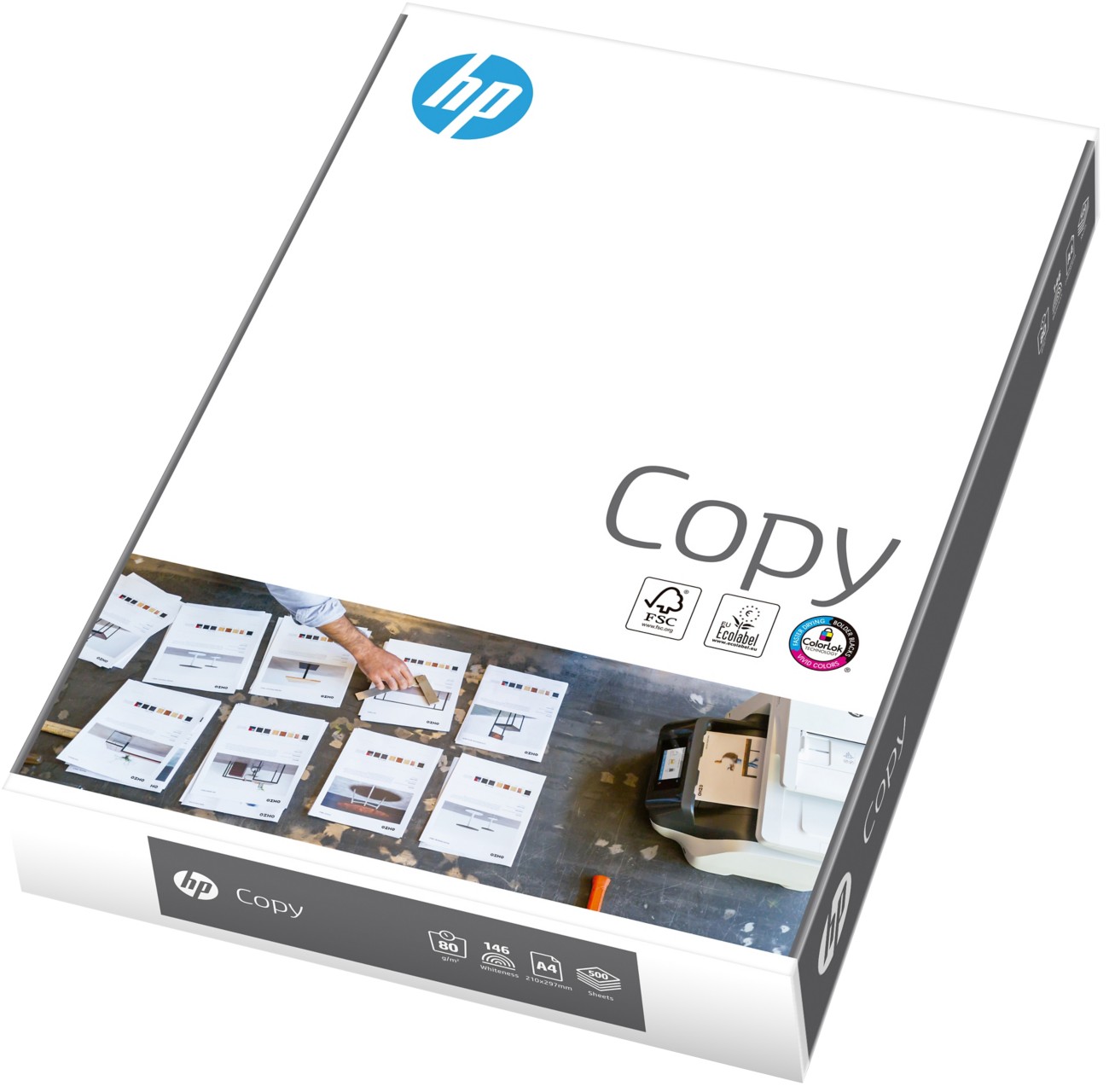 Hp Copy A4 Printer Paper 80 Gsm White 500 Sheets