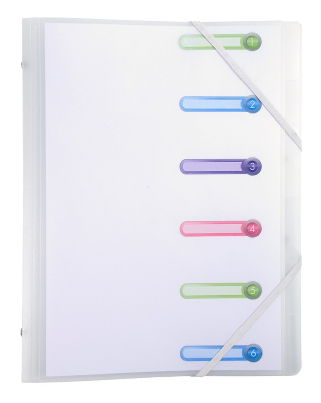 Exacompta Chromaline Ordnungsmappe 56177E DIN A4 PP (Polypropylen) Milchglas 24,5 (B) x 1 (T) x 32 (H) cm 10 Stück