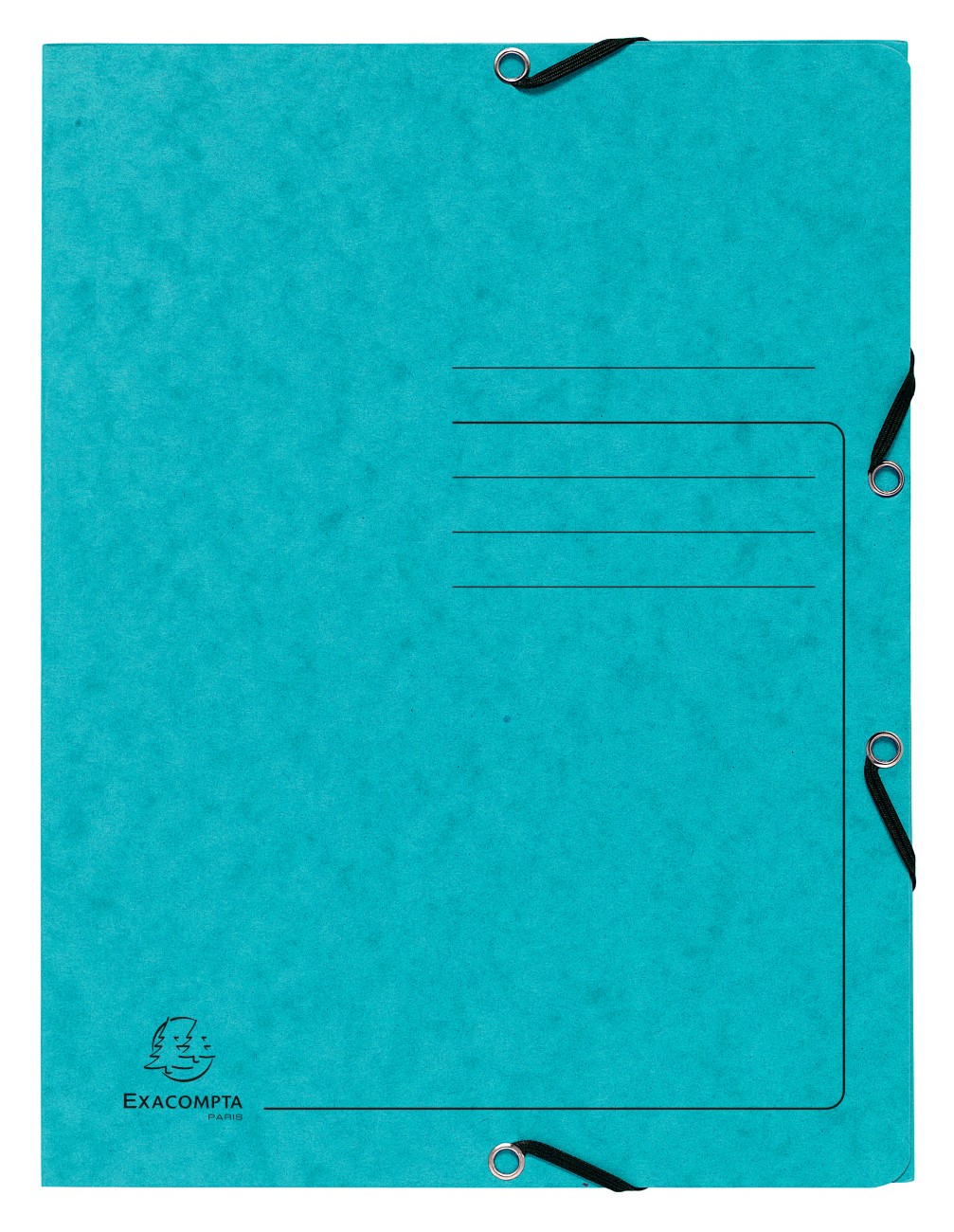 Thumbnail - Exacompta Dreiflügelmappe 55422E Türkis Pressspankarton meliert 25 Stück