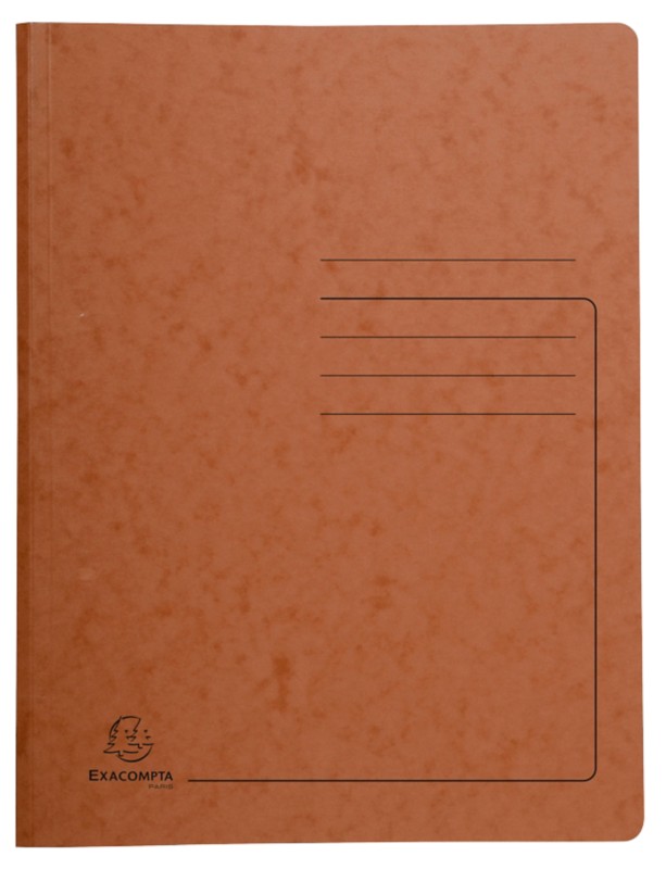 Exacompta Spiralmappe 240238E Braun Pressspankarton meliert 25 Stück