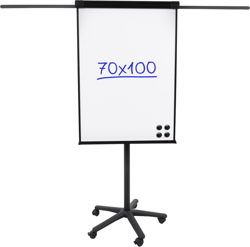 Thumbnail - Viking Magnetisch Flipchart Stahl, Holz 70 (B) x 100 (H) cm Schwarz