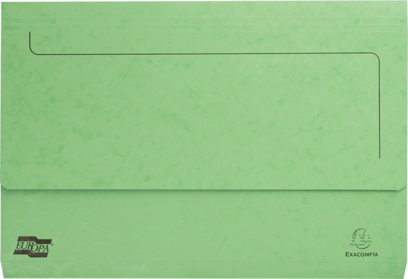 Exacompta Europa Dokumentenmappe 3150Z DIN A4 Foolscap Pressspankarton meliert 35,7 (B) x 0,3 (T) x 24,5 (H) cm Limette ...