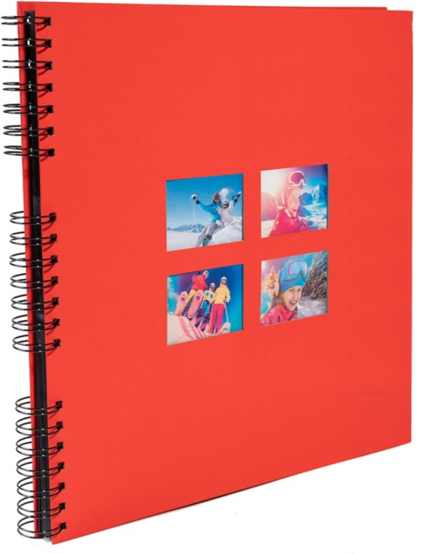 Thumbnail - Exacompta Milano Spiralfotoalbum Hardback Papier 33 x 35 x 3,3 cm Rot
