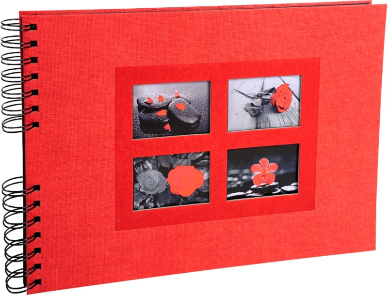 Thumbnail - Exacompta Passion Spiralfotoalbum Hardback Papier 22 x 32 x 3 cm Rot
