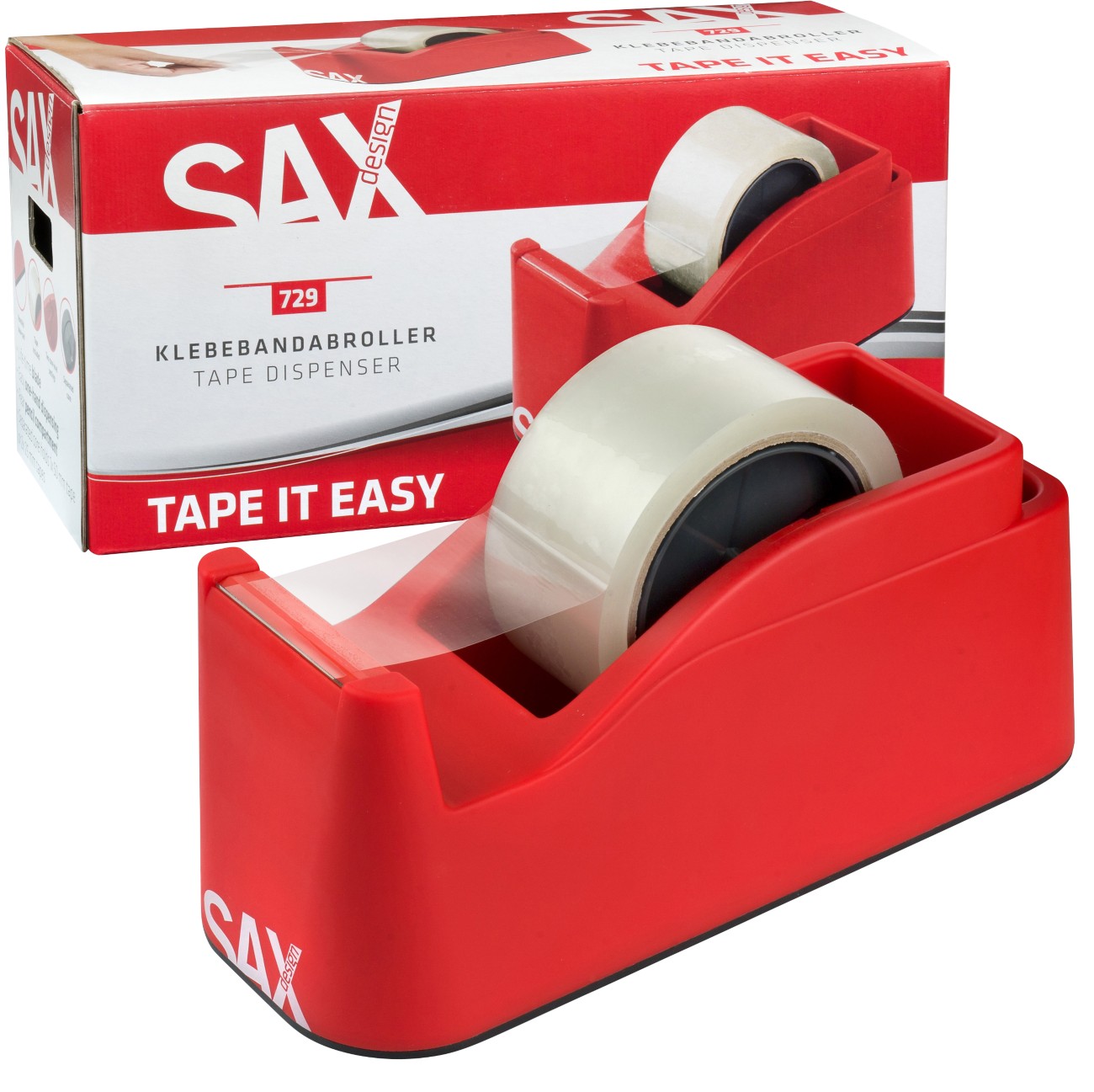 SAX Klebebandabroller Rot 230 (B) mm 1192120