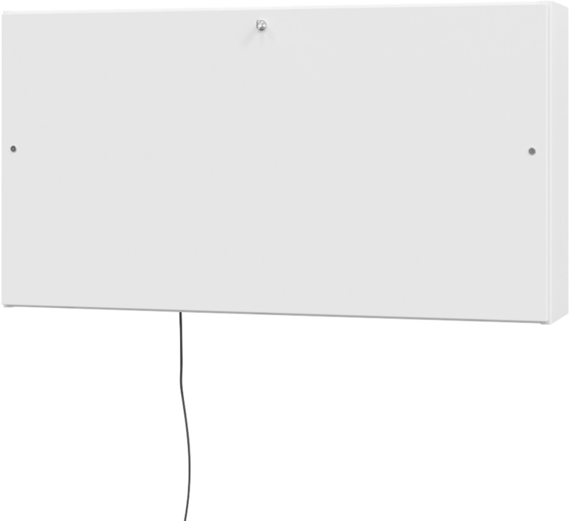 Hammerbacher Nicht Höhenverstellbarer Gerader Schreibtisch Melamin Weiß 1.200 x 260 x 650 mm Mit Aufbau