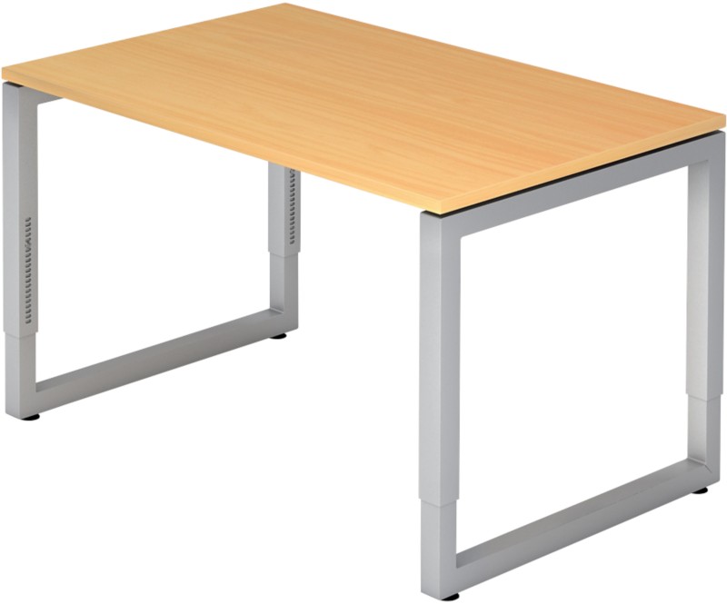 Hammerbacher Gerader Schreibtisch Buche 4 Füße 1.200 (B) x 800 (T) x 850 (H) mm MDF (Mitteldichte Faserplatte)