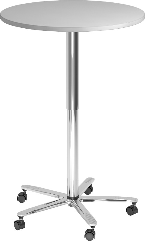 Hammerbacher Höhenverstellbar Säulentisch Säulenfuß 800 (B) x 75 (T) x 1.140 (H) mm ABS (Acrylnitril-Butadien-Styrol)