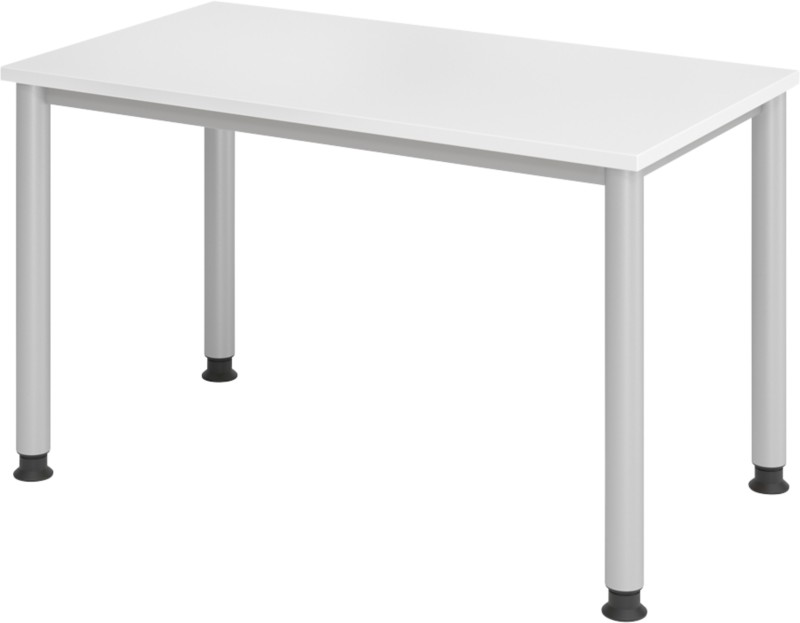 Hammerbacher Höhenverstellbar Gerader Schreibtisch 4 Füße 1.200 (B) x 672 (T) x 685 (H) mm Melamin