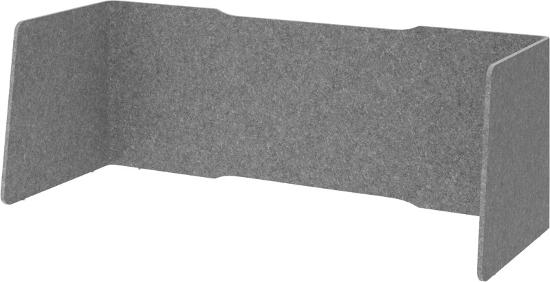 Hammerbacher Akustik-Einhausung Fleece Grau 1.740 x 650 x 605 mm